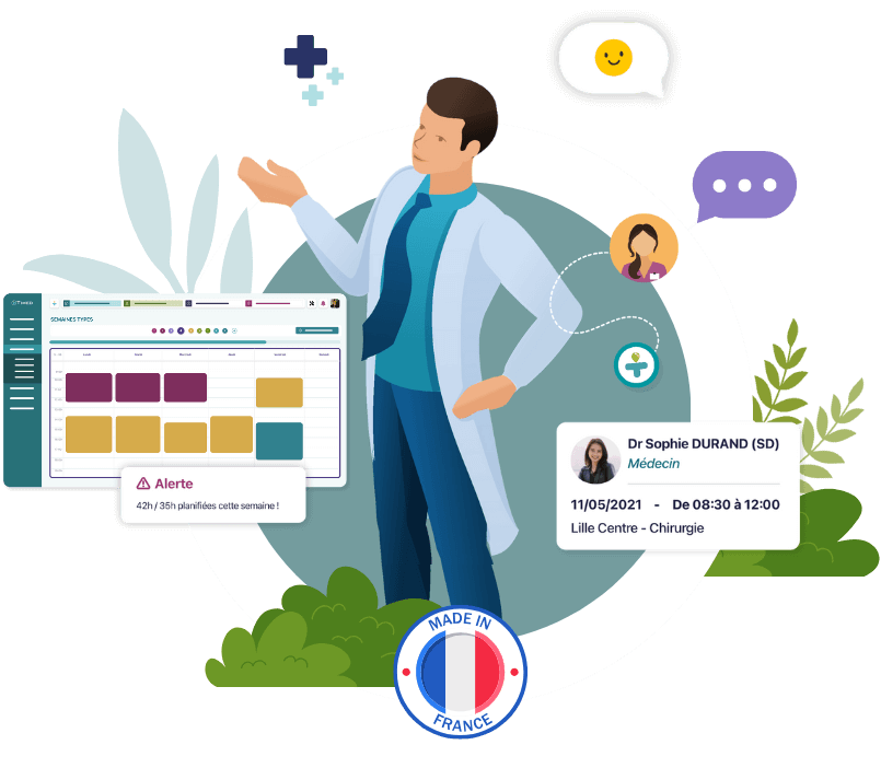 Timed logiciel RH et Plannings pour les centres medicaux