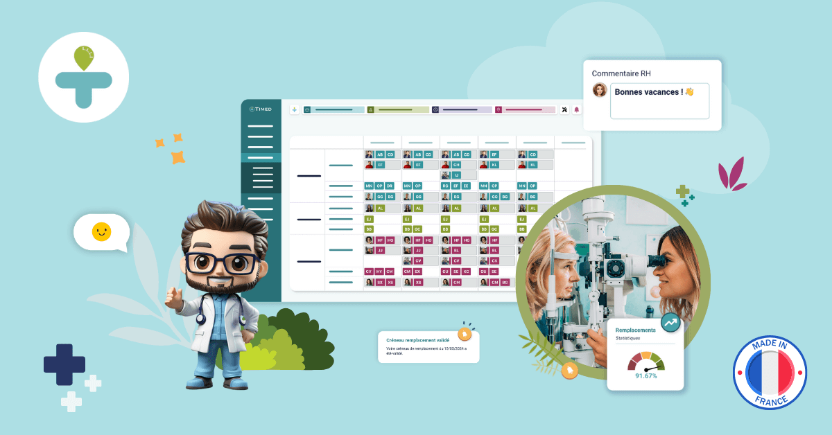Rh Application Logiciel RH et planning pour les centres d'ophtalmologie - Timed