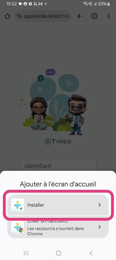 Android install timed