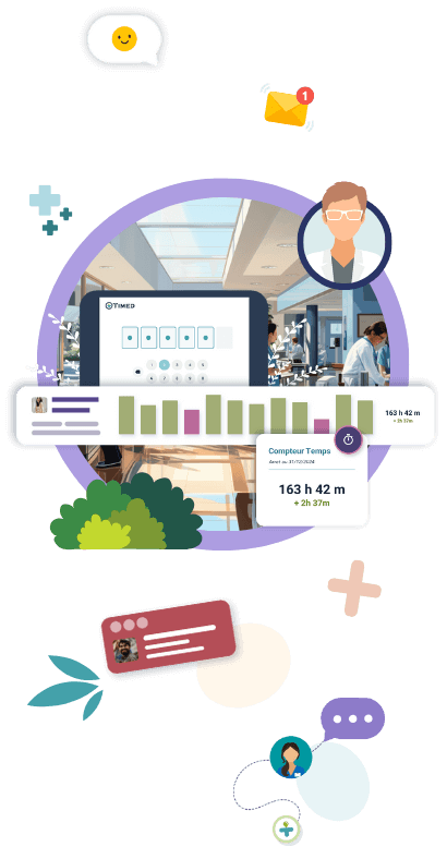 La gestion du temps de travail est simple avec Timed, les heures sont comptées automatiquement