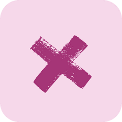 icone croix rose