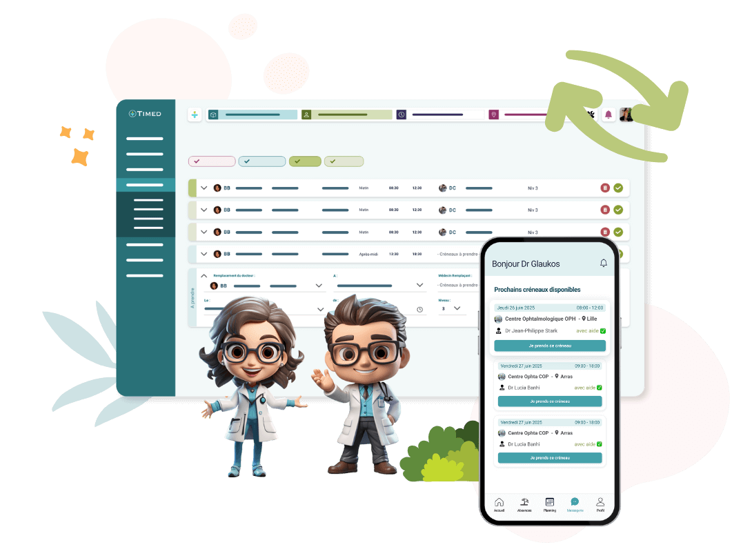 Logiciel de remplacements médicaux