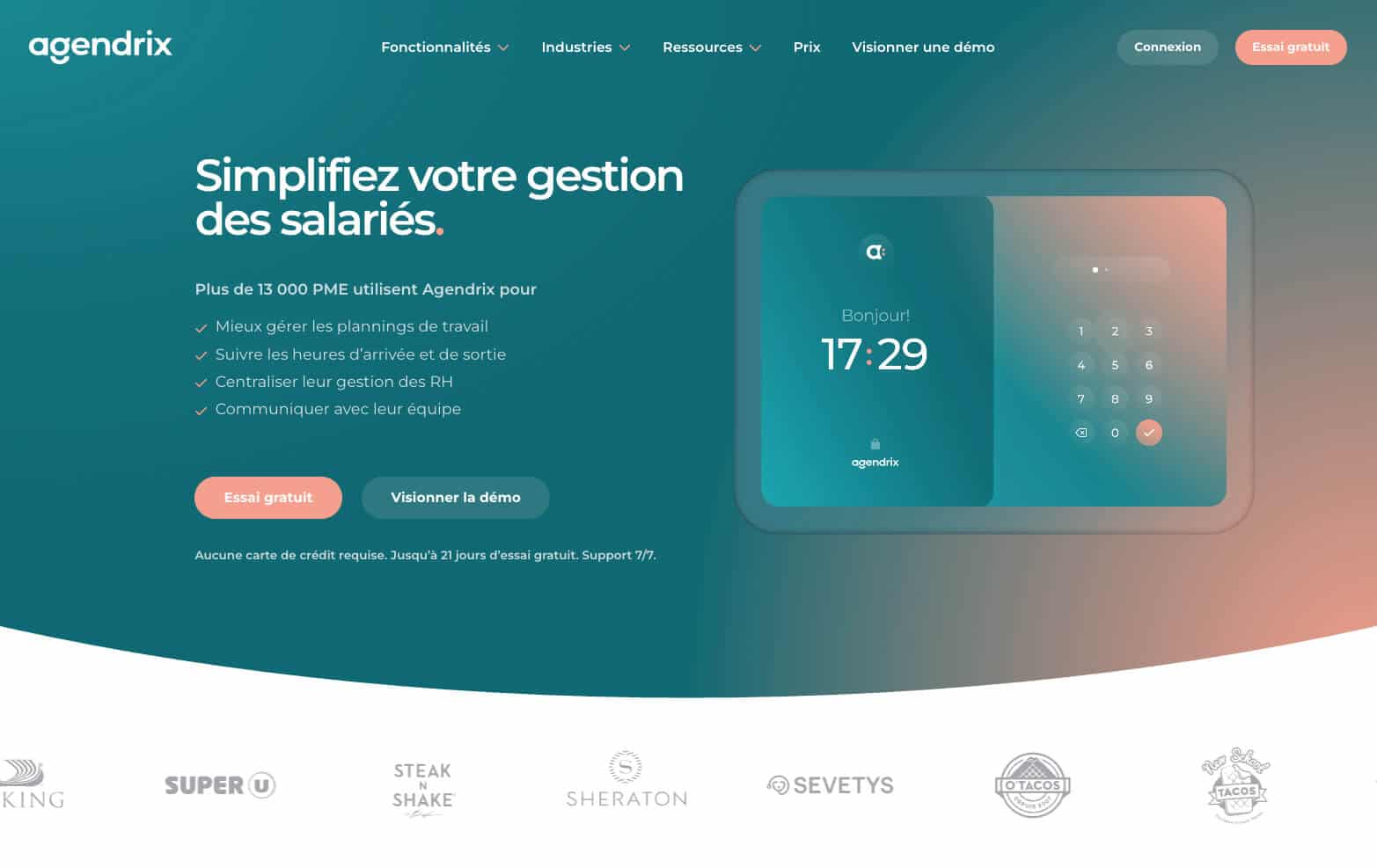 agendrix logiciel de planning