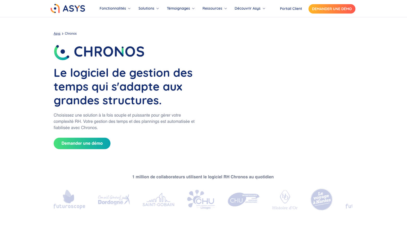 Chronos logiciel de planning